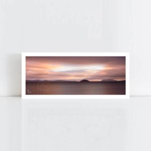 Original Photo Print of 'Lake Taupo Island' No Frame