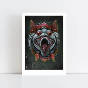 Print of a Bali Mask No Frame