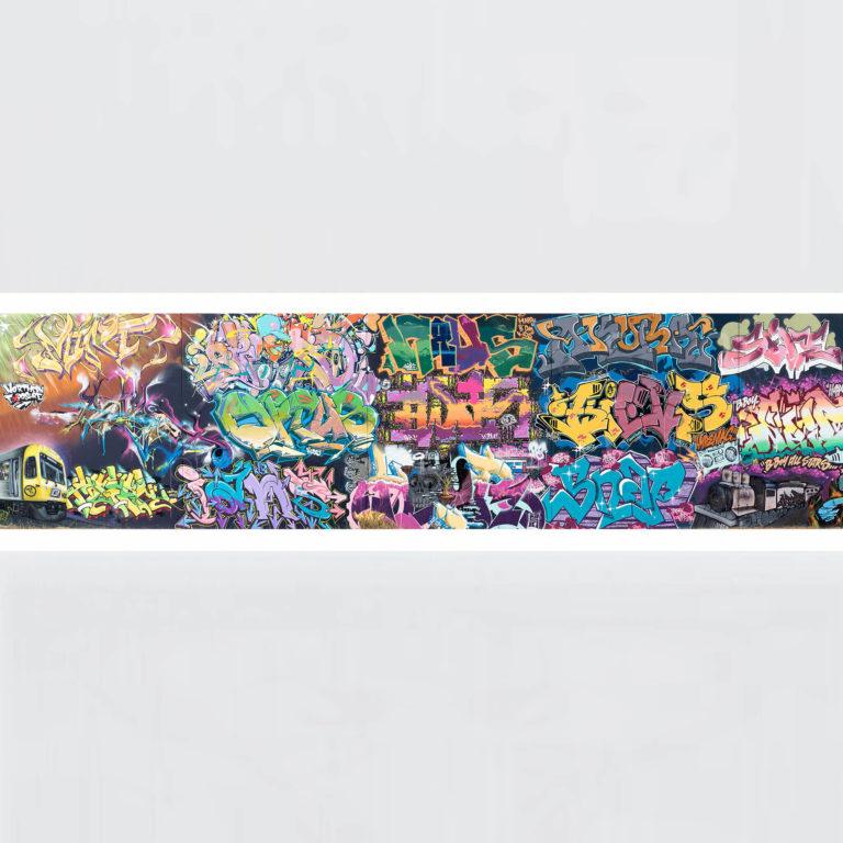Original Photo Print of a Graffiti 4-1 Panorama No Frame
